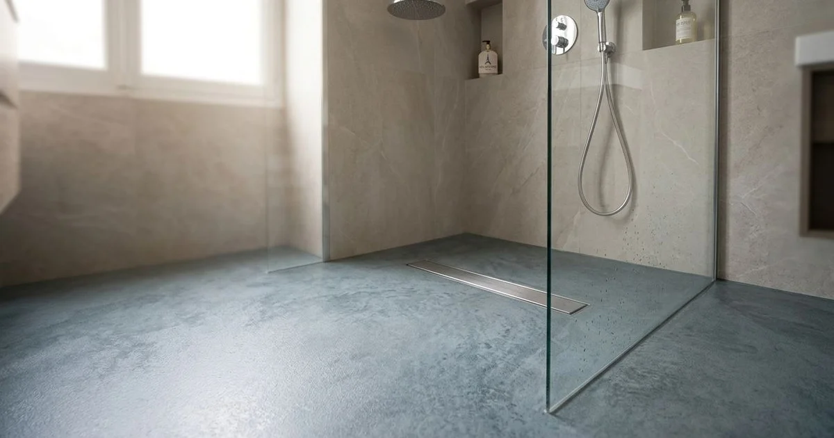 Sol Résine Époxy pour Salle de Bain